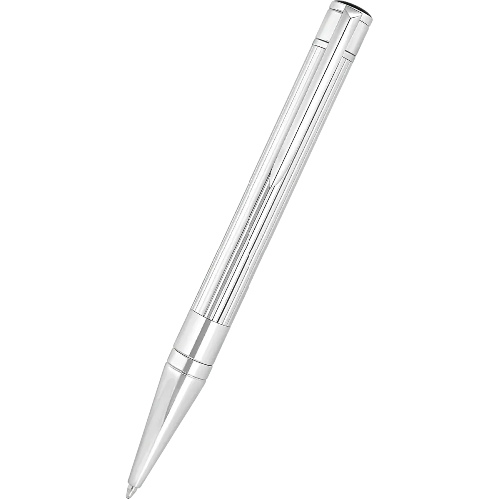 Veerpootlager S T Dupont D-Initial Ballpoint Pen - Duo Tone - Chroom Trim