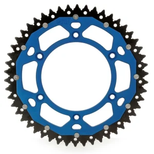 Verende bladveer Corona ART doble compuesto (aluminio/acero) ultraligera autolimpiable - 51 dientes, paso 520, Azul