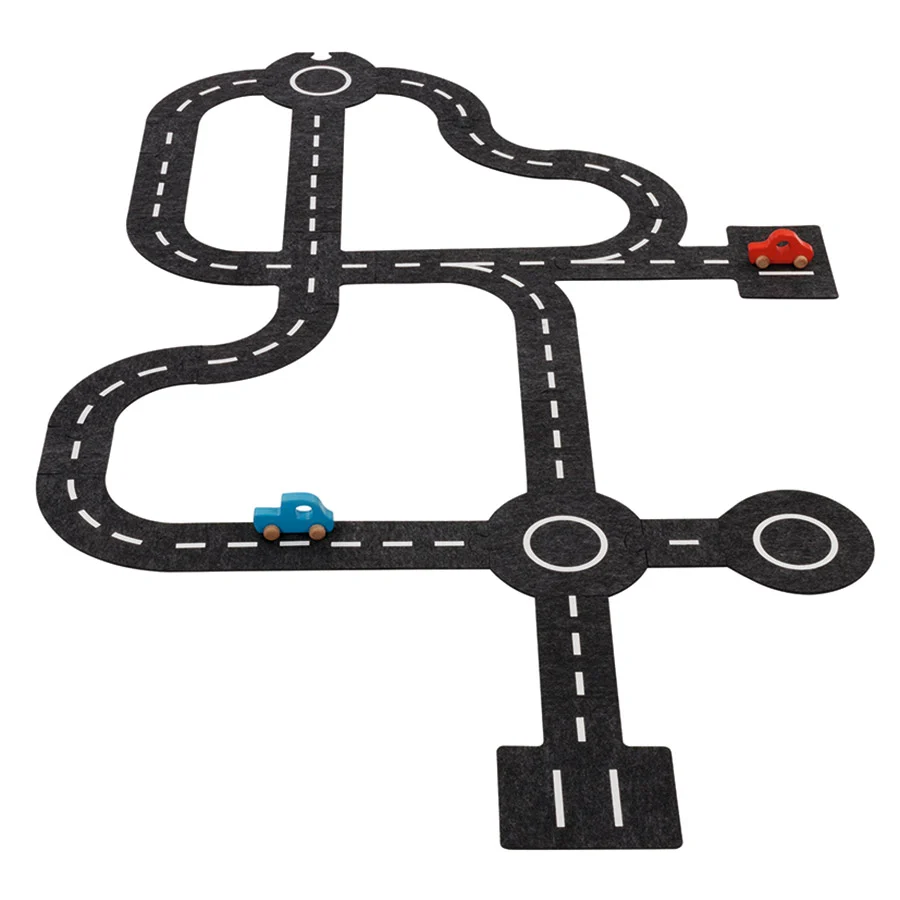 Verende bladveer Goki toy roads 2 massief hout cars