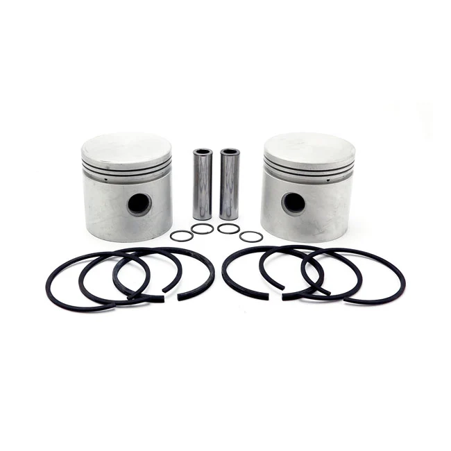 Kit De Pistón De Cabeza Plana De 80" De Repuesto. +.040" Para Harley Davidson