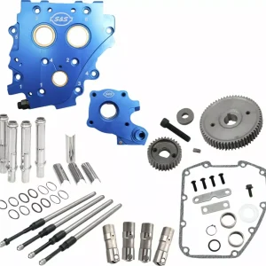 Kit De Transmisión Por Engranajes Para Twin Cam 07-17 Y Dyna 06 Con Tubos De Varilla De Empuje Cromados