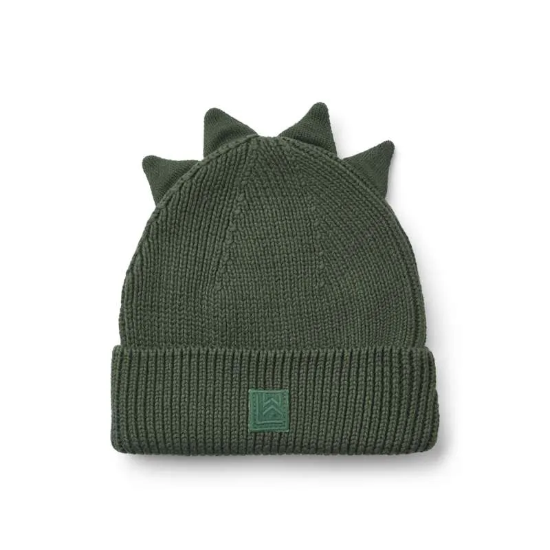 Liewood Gina Dino Beanie - Hunter Olijfgroen