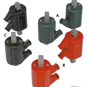 Spanrolset DYNA coil set 3.0 Ohm solo output angl Harley-Davidson