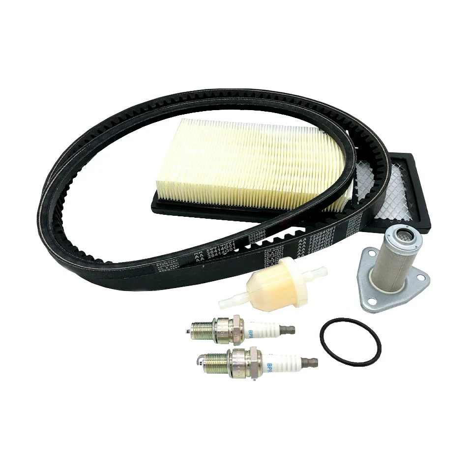 Tune Up Kit 94-05 EZGO TXT 295/350cc - Drive, Starter Belts, Filters, Plugs