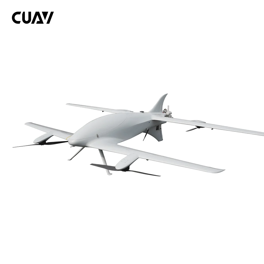 CUAV Raefly VT370 VTOL - 15KG Payload 10Hours FLight Time 10L Gasoline Electric Hybrid Tandem Wing VTOL UAV Fixed Wing Air...