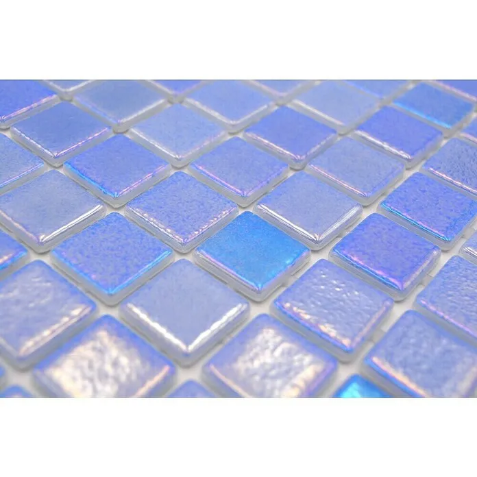 Mozaïektegel vierkant Eco Shell Azure VP55252PUR - 31,6 x 31,6 cm, Antraciet, Glanzend