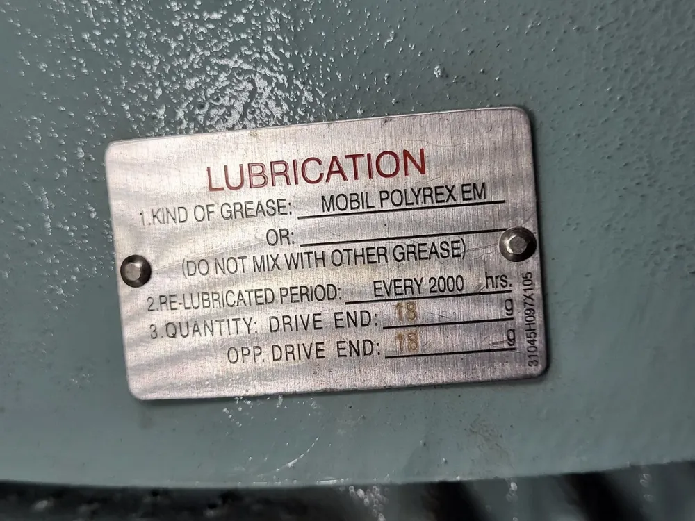 30 hp, 575 volts, 3545 rpm, 286TS, Electric Motor PDH03025
