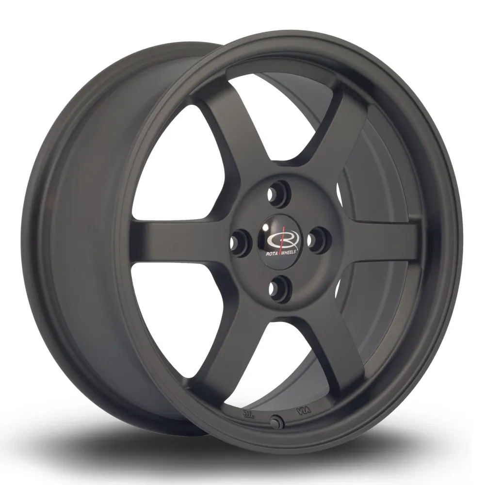 Rota Grid 16x7" 4x100 ET40, Flat Ebbenhout