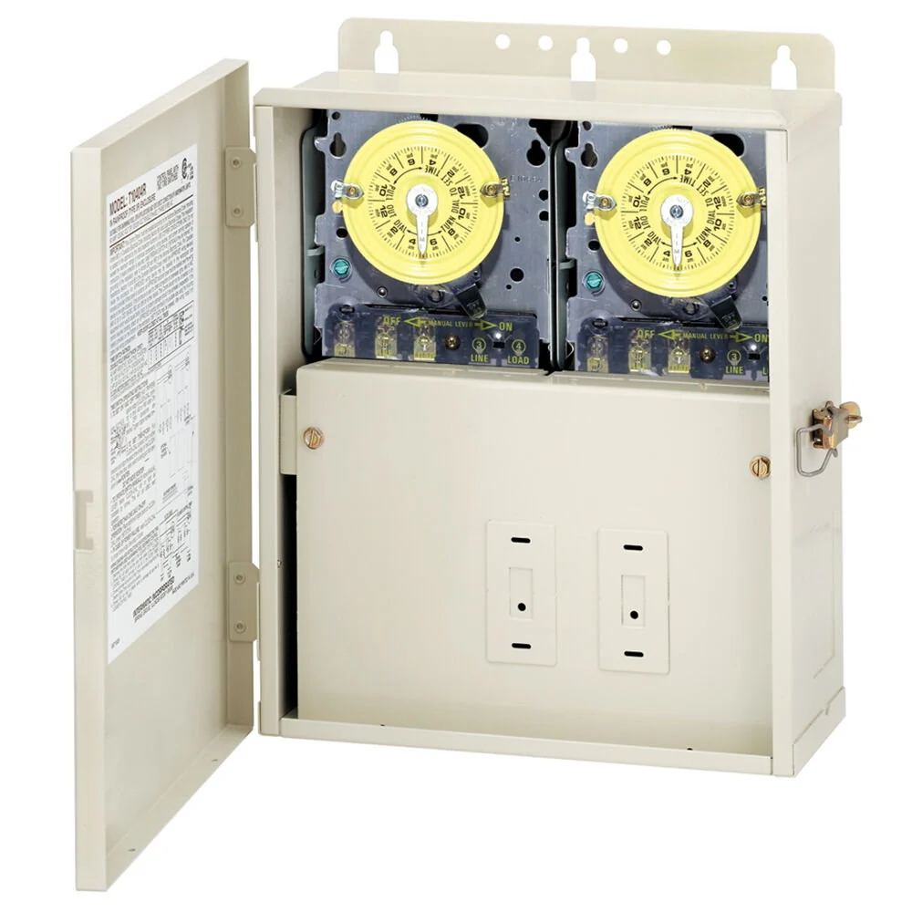Voorzijde bestuurder Intermatic - T10101R - Control Panel Two T101M Mechanisms