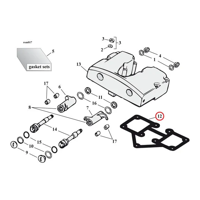 Cometic Gaskets, Rocker Cover 031 Inch Harley-Davidson