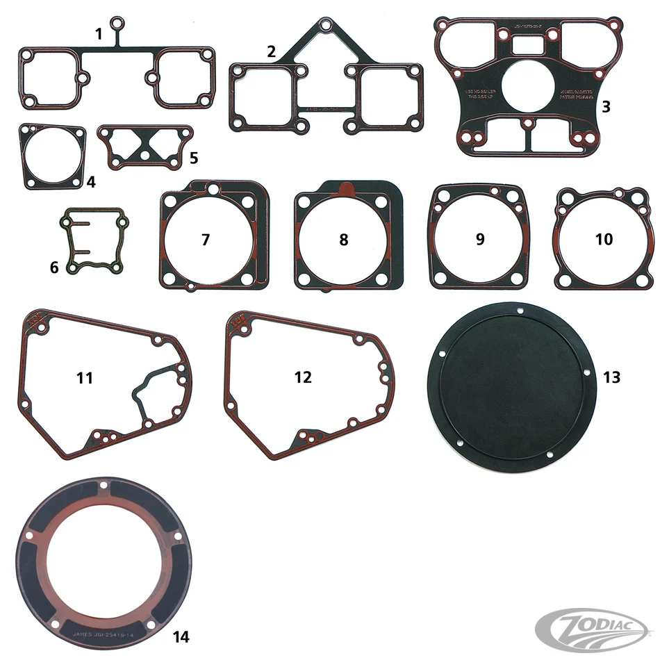 Evo One Piece Rocker base gasket set/2 Harley-Davidson
