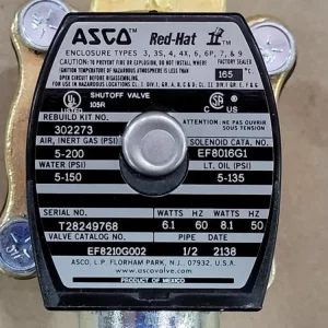 1/2" NPT 2-Way Solenoid Valve EF8210G002