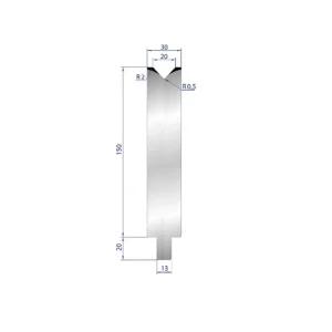 Part No. 3148 @ 500mm 86 Degree Solo V Die