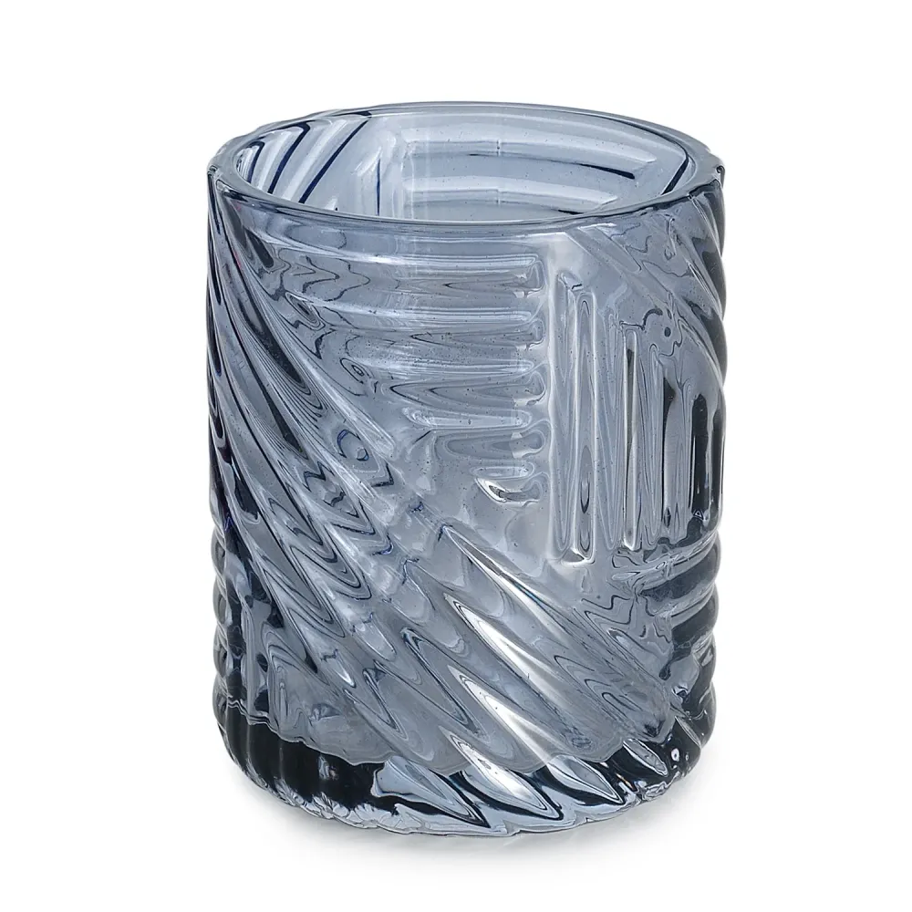 Glass toothbrush holder Gedy Corinne series - Blue