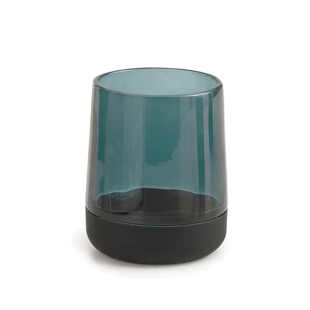 Glass toothbrush holder Gedy Nicole series - Green