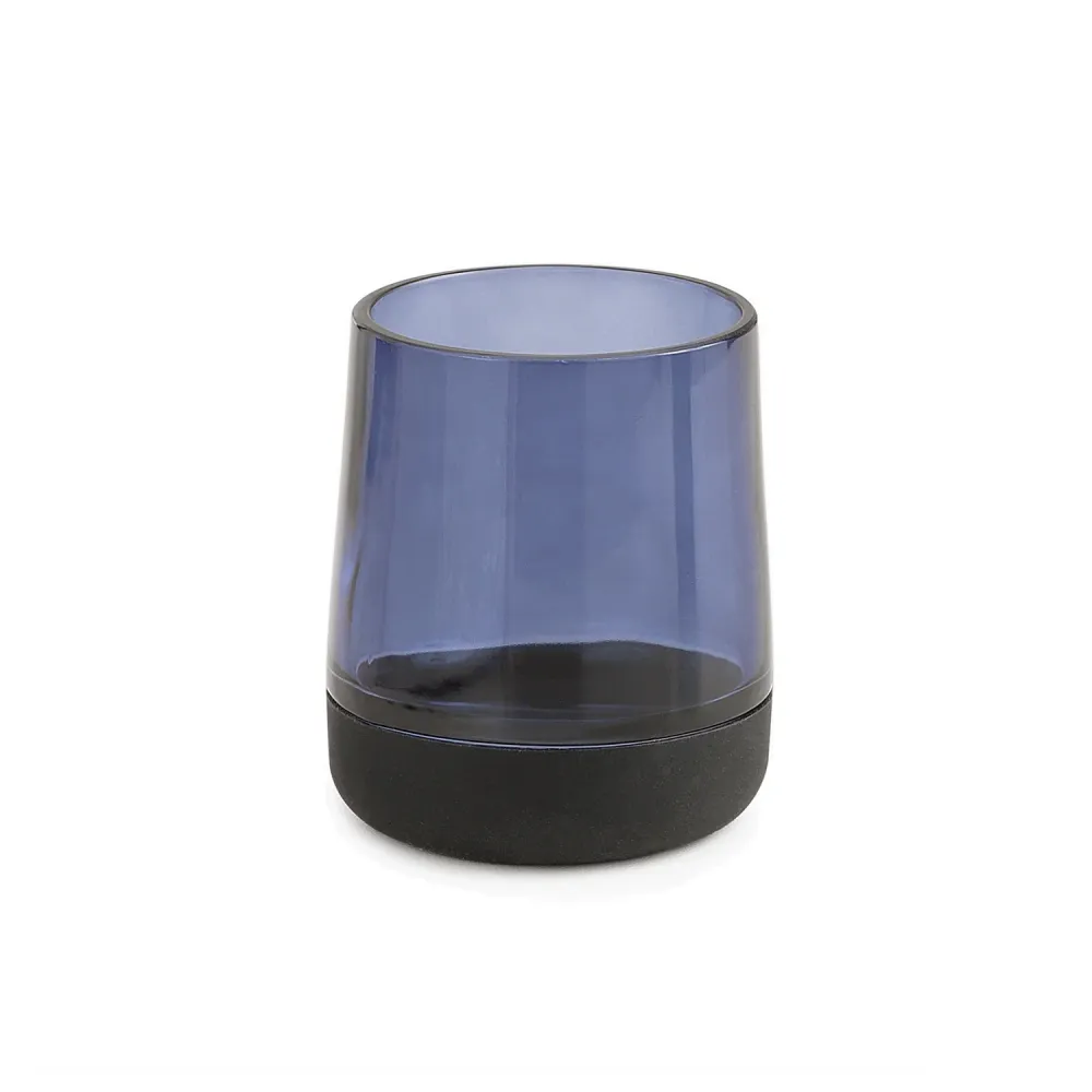 Glass toothbrush holder Gedy Nicole series - Blue