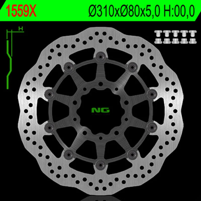 Disco de freno NG BRAKES 1559X 310x80x5,0