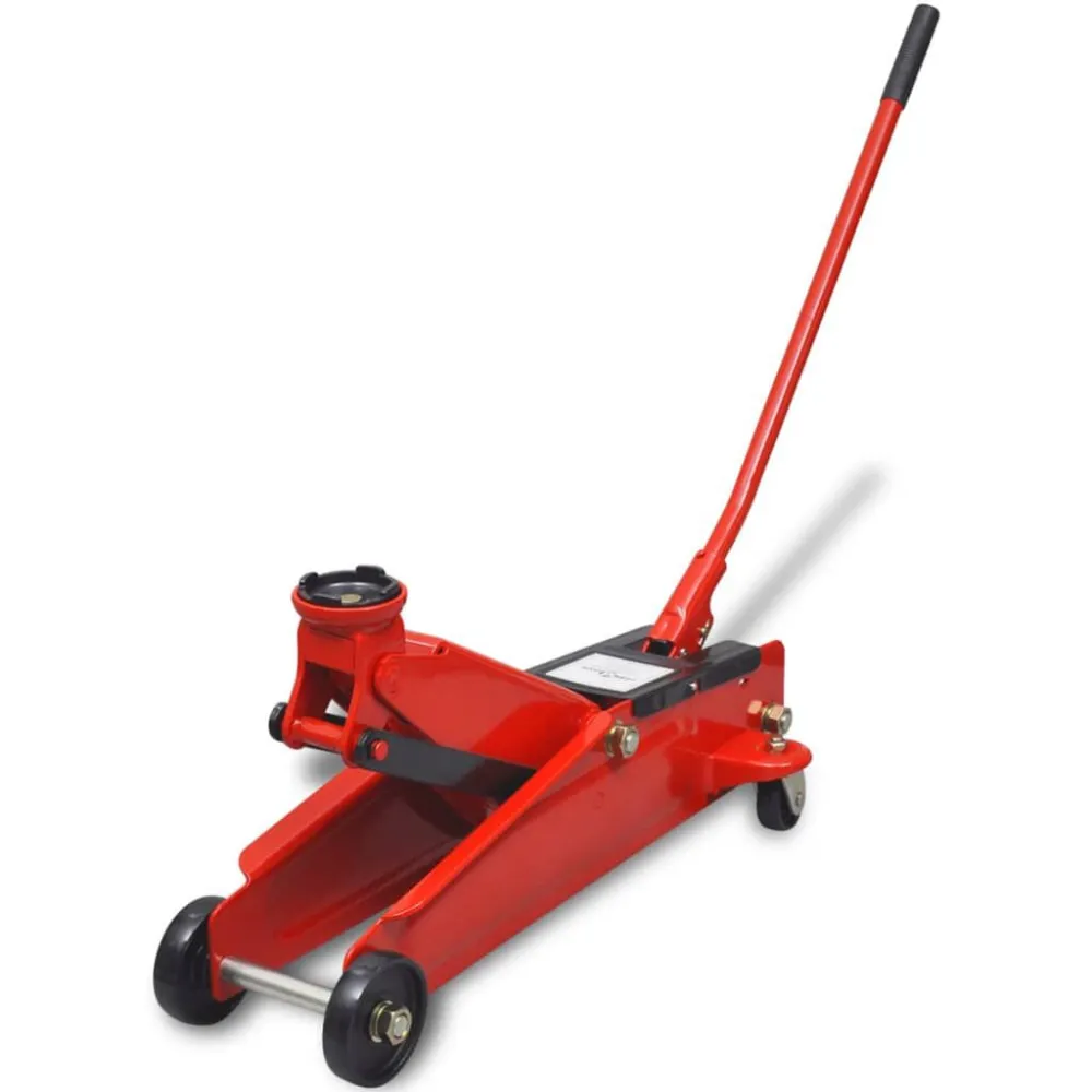 Hydraulische vloerkrik laag profiel 3 ton rood