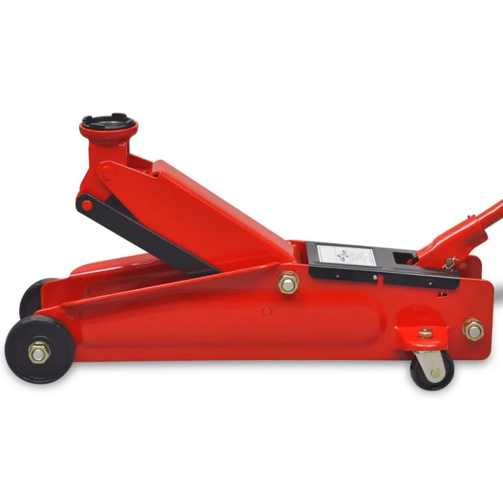 Hydraulische vloerkrik laag profiel 3 ton rood