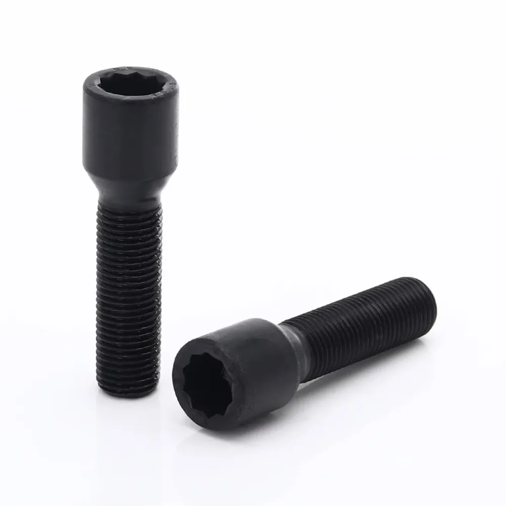 Black Extended Internal Drive Wheel Bolts M14x1.5 (Pack 10)
