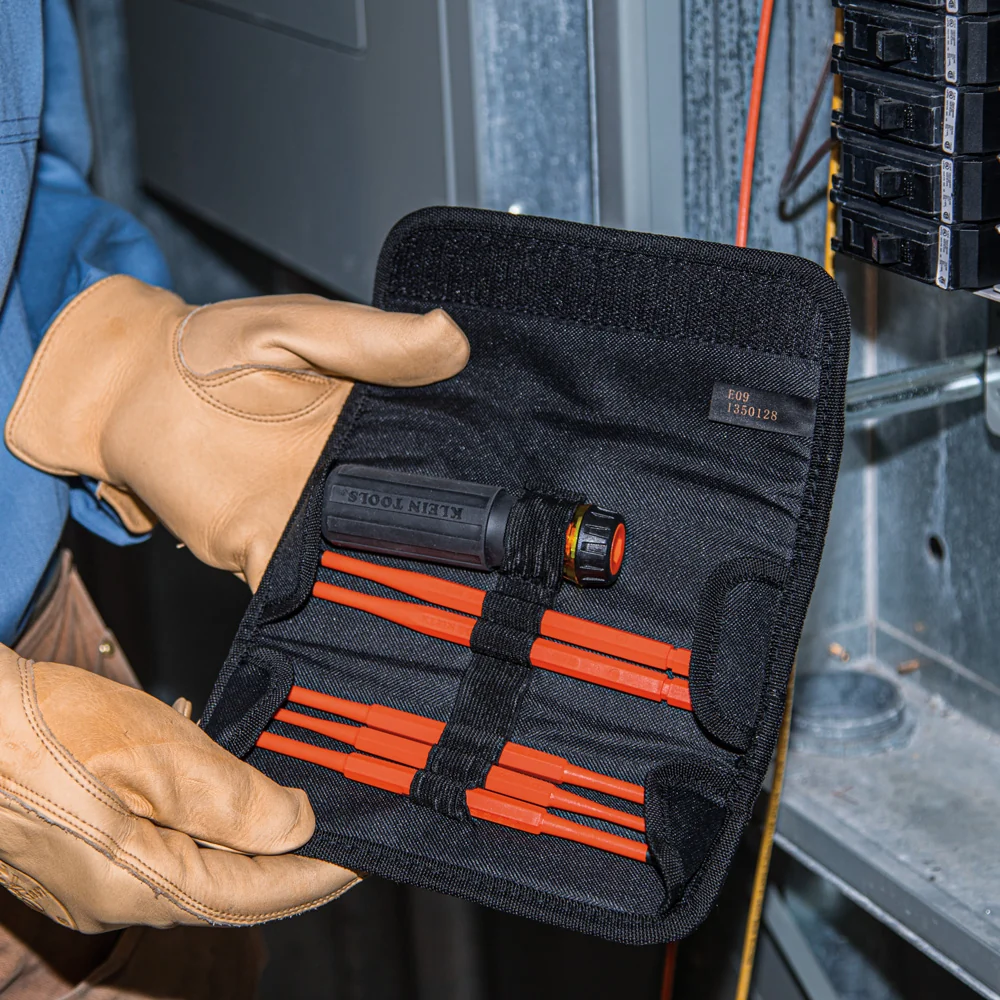 Inzet- KLEIN TOOLS 8--1 Geïsoleerd Interchangeable Screwdriver Set