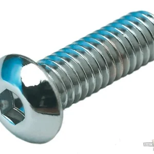 Verlengd Buttonhead Screw Pack Chrome Allen head 3/8"-16 UNC 1 1/2" Harley-Davidson voor M4 t/m M12