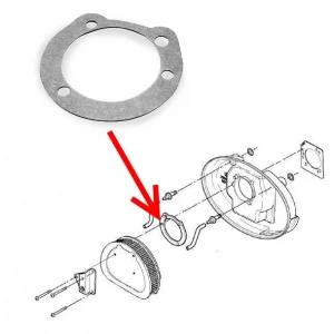 10 Junta Admision De Filtro Aire Para Harley-Davidson Induction Air Filter Gasket van synthetisch materiaal