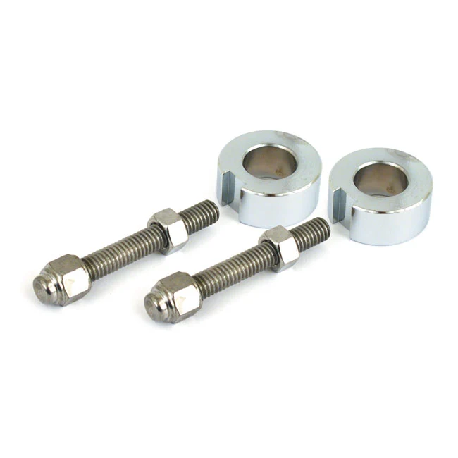 Axle Adjuster Kit, Cap Style Harley-Davidson voor specifiek automodel en bouwjaar