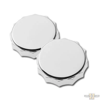 Deluxe Scalloped Gas Cap Chrome Harley-Davidson
