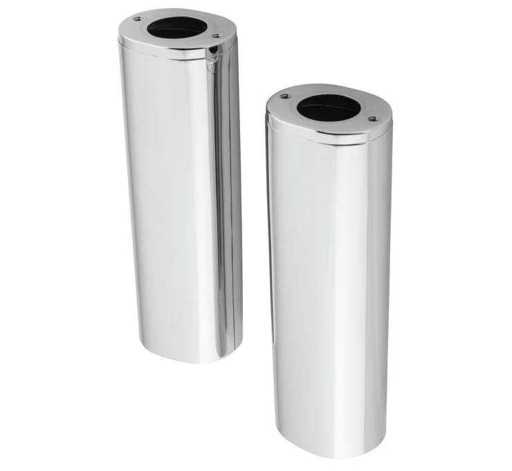 Embellecedores Horquilla Para Harley-Davidson Verchroomd Upper Fork Slider Cover +4" voor verbeterde aerodynamica