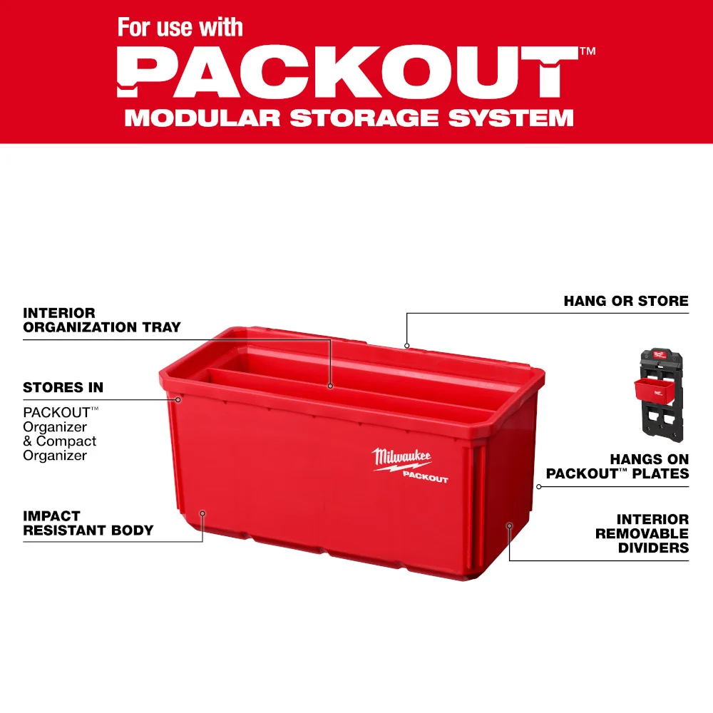 MILWAUKEE Groot Bin Set PACKOUT™ (2 PACK)
