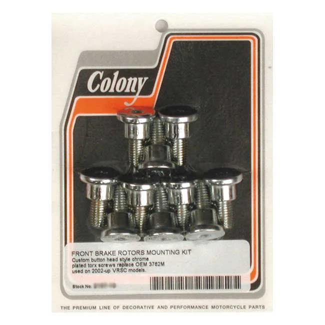 Colony, Kit De Pernos De Rotor De Freno Delantero Para Harley-Davidson met Borstel en Trechter