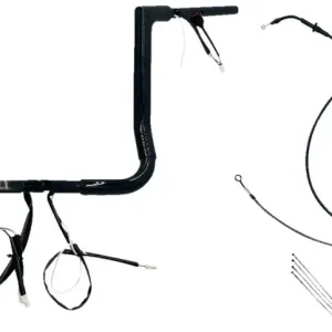 Kit De Manillar 14" 1.5 Flat Top Negro Para Harley Davidson
