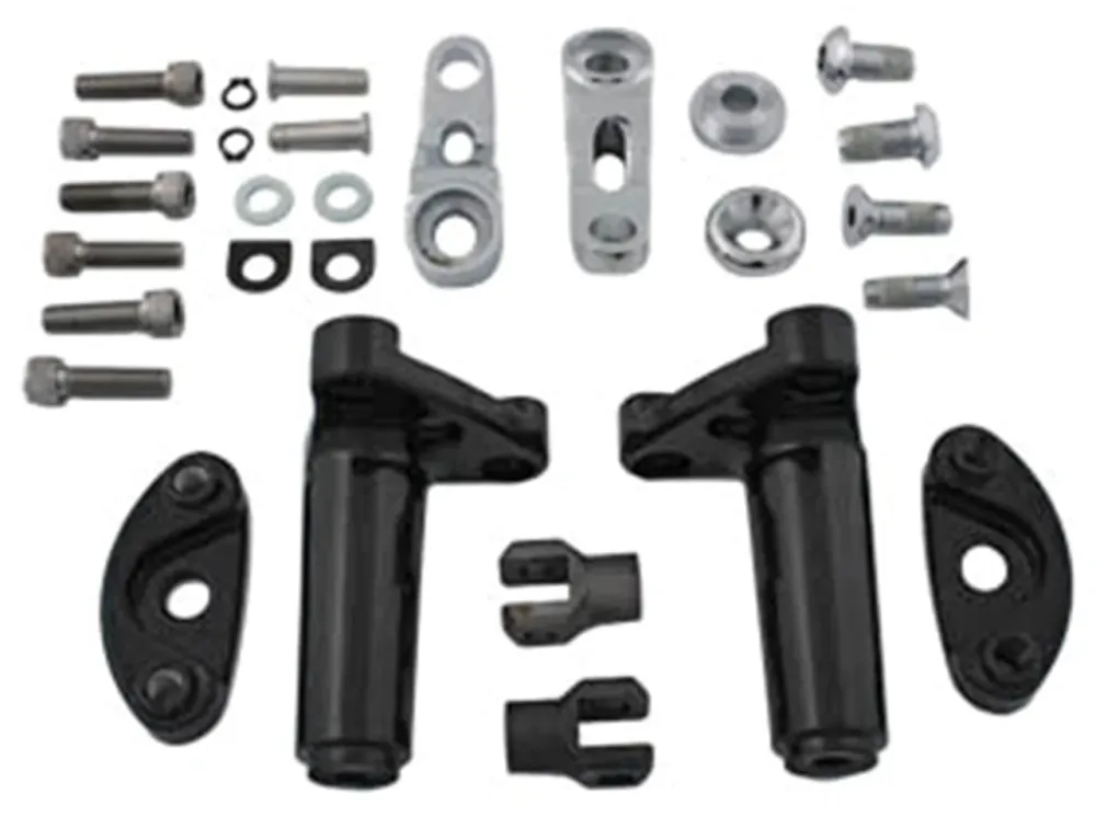 Kit De Montaje De Estribo De Pasajero Ajustable Para Harley Davidson met Borstel en Trechter