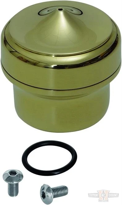Mini Oil Reservoir, Omega, Polished Brass Harley-Davidson