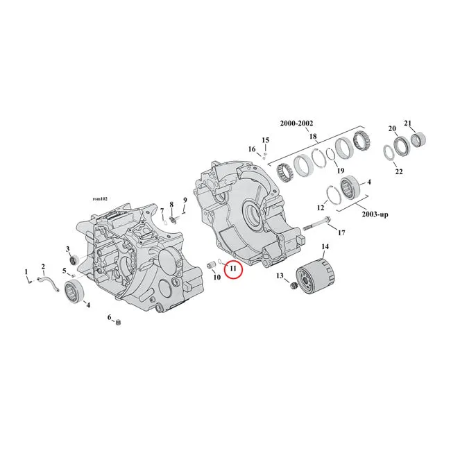 Cometic O-Ring Cyl Head/Oil P.Body/Case Harley-Davidson voor hoge temperatuur