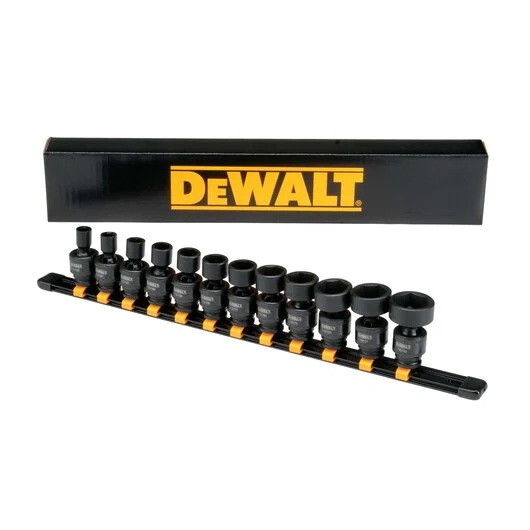 DEWALT Universal Impact Socket Set, 12-Piece 3/8" Drive Sae