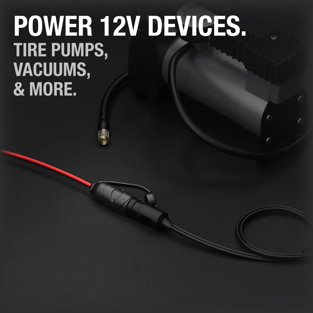 Versterkte laadbakmat NOCO 12V Plug w/ Battery Clamps