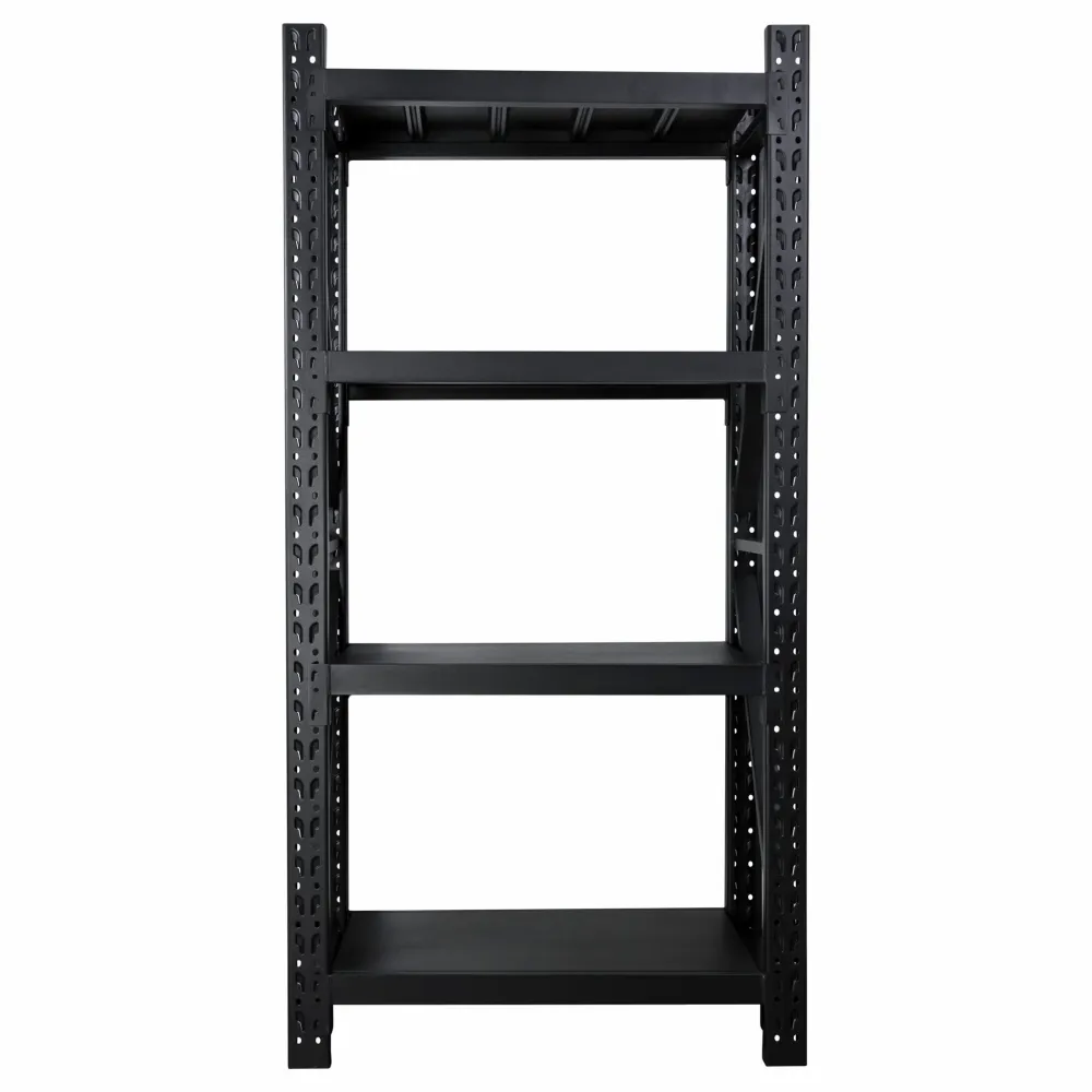 Fornorth Storage Shelf 800kg, 100x50x200cm, Ebbenhout met klittenbandbevestiging