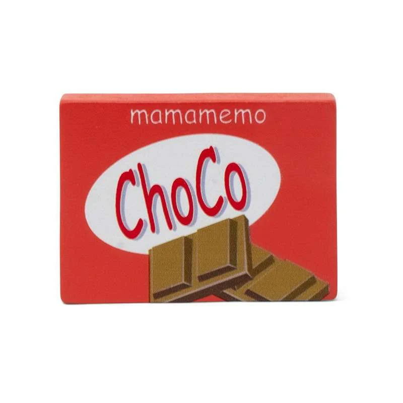 MaMaMeMo Legemad i Træ - Chokoladebar met Garantie