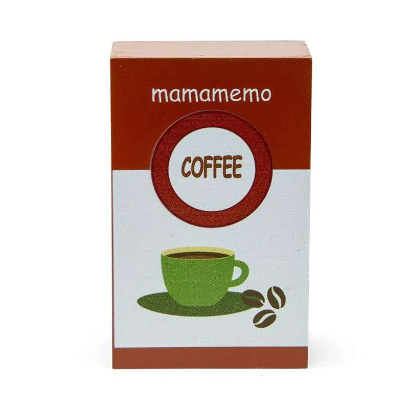 MaMaMeMo Legemad i Træ - Kaffebønner i Pakke met snelspanmechanisme