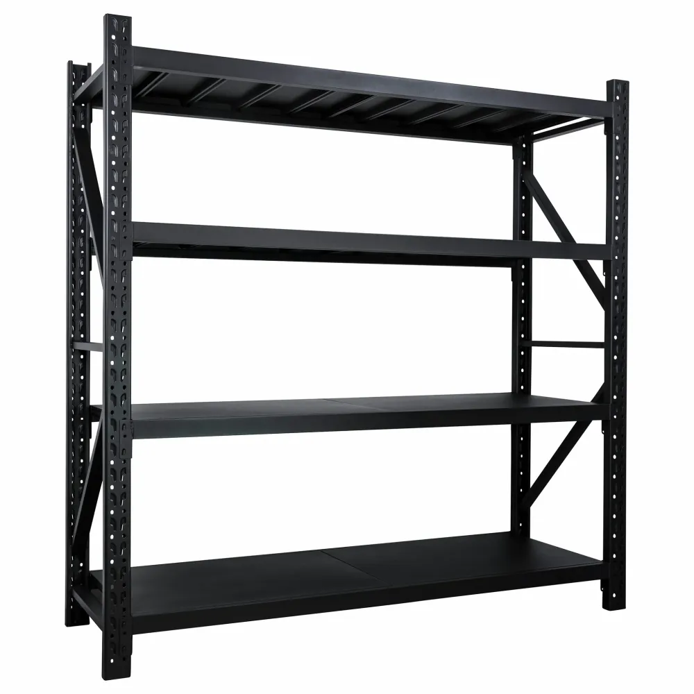 Fornorth Storage Shelf 1600kg, 200x60x200cm, Koolzwart