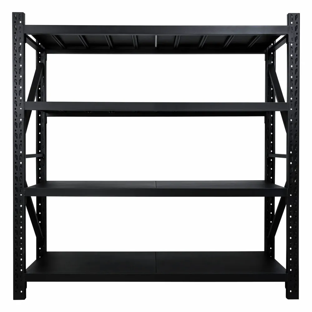 Fornorth Storage Shelf 1600kg, 200x60x200cm, Koolzwart