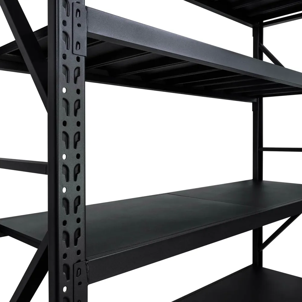Fornorth Storage Shelf 1600kg, 200x60x200cm, Koolzwart