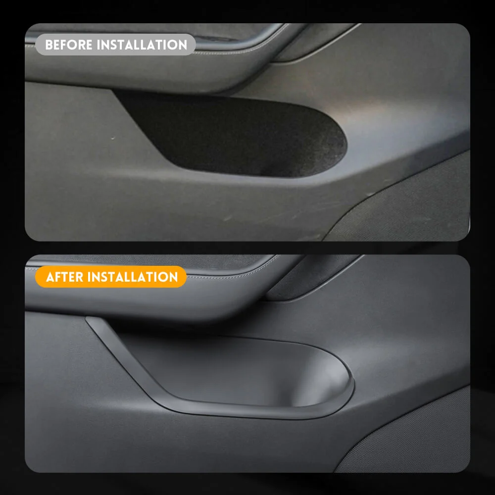 Tesla Model Y Full Cover TPE Waterbestendig Door Side Storage Box (Set/4pcs) met opbergvakken en compartimenten