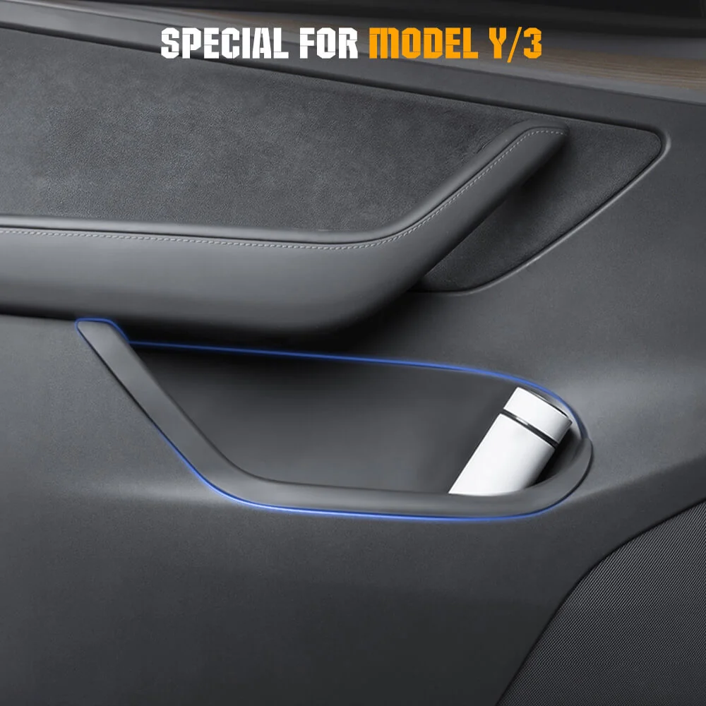 Tesla Model Y Full Cover TPE Waterbestendig Door Side Storage Box (Set/4pcs) met opbergvakken en compartimenten