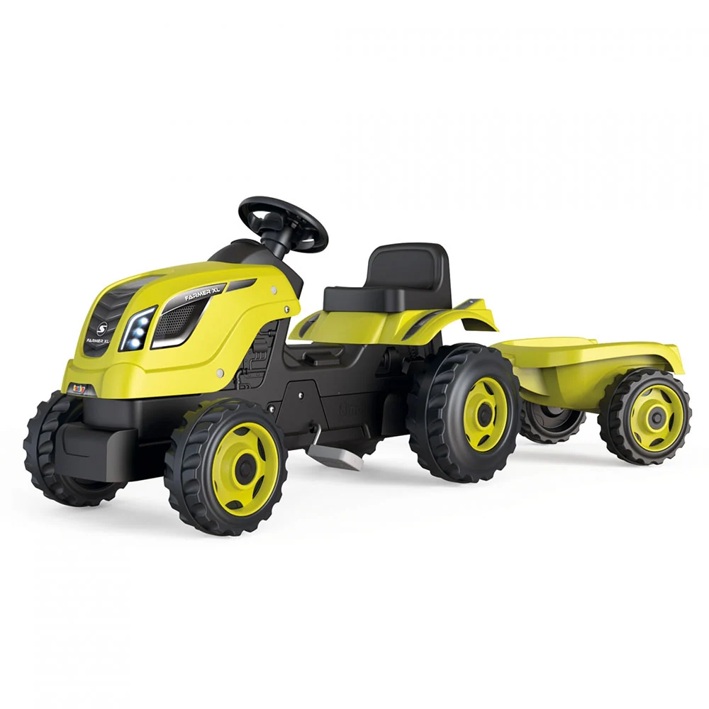 Farmer XL Tractor + Trailer - Mosgroen