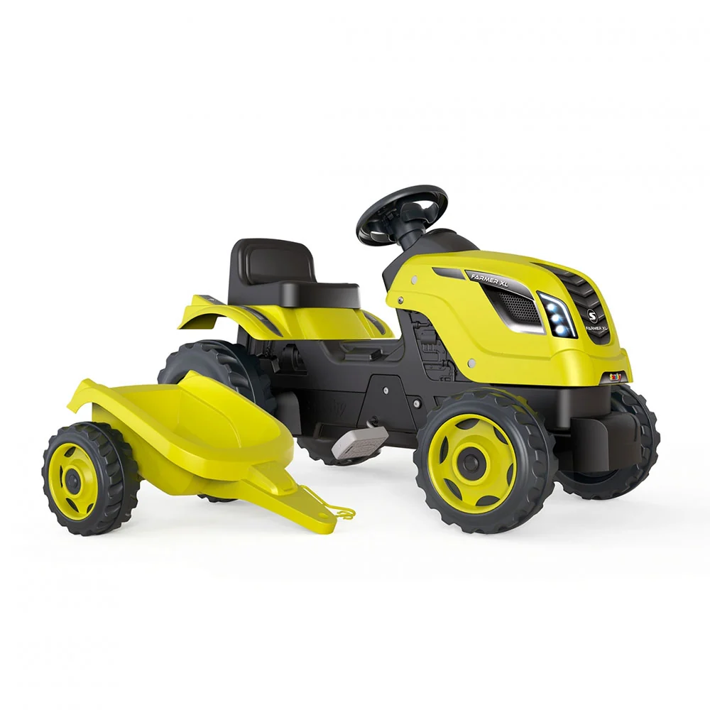 Farmer XL Tractor + Trailer - Mosgroen