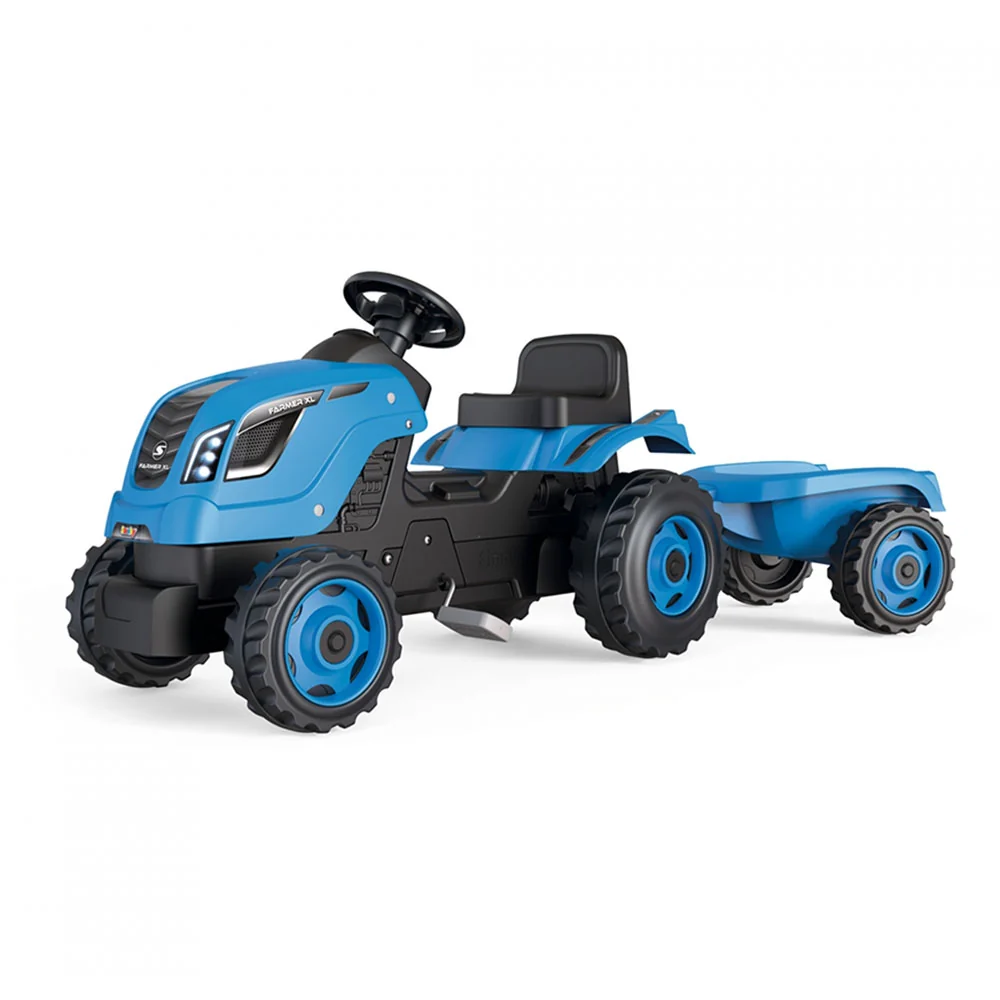Gecertificeerd JWL Farmer XL Tractor + Trailer - Blauw