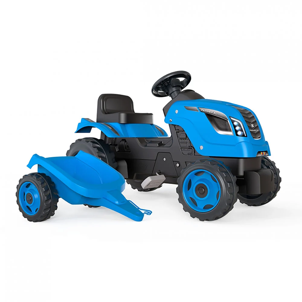 Gecertificeerd JWL Farmer XL Tractor + Trailer - Blauw